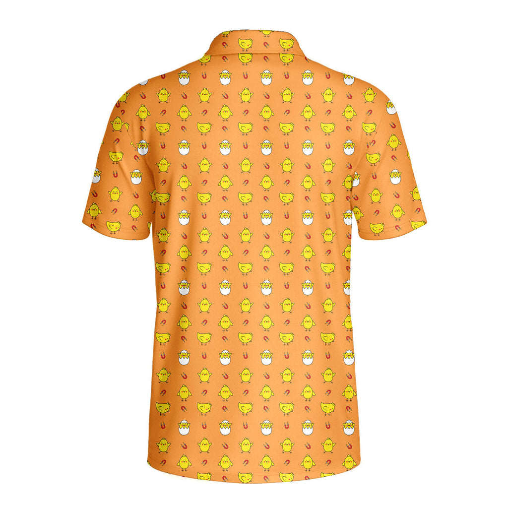 Chick Magnet-Polo Shirt For Men-Gerbera Prints