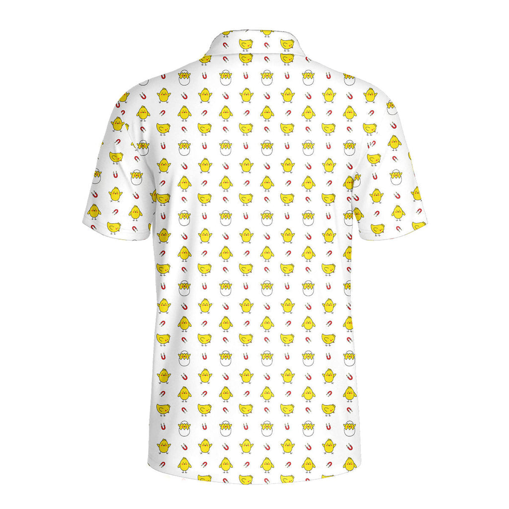 Chick Magnet-Polo Shirt For Men-Gerbera Prints