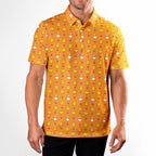 Chick Magnet-Polo Shirt For Men-Gerbera Prints
