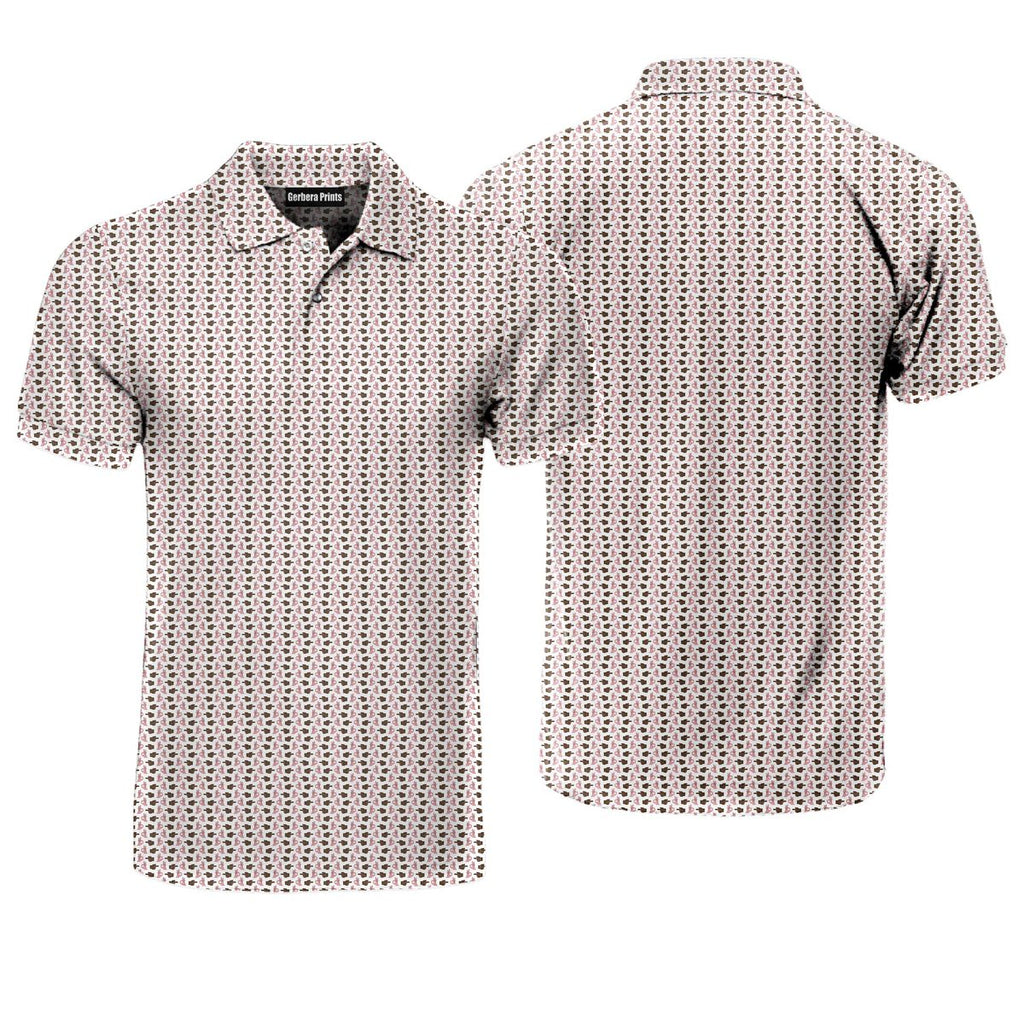 Hole In 1 - Funny Golf Polo Shirt-Polo Shirt For Men-Gerbera Prints