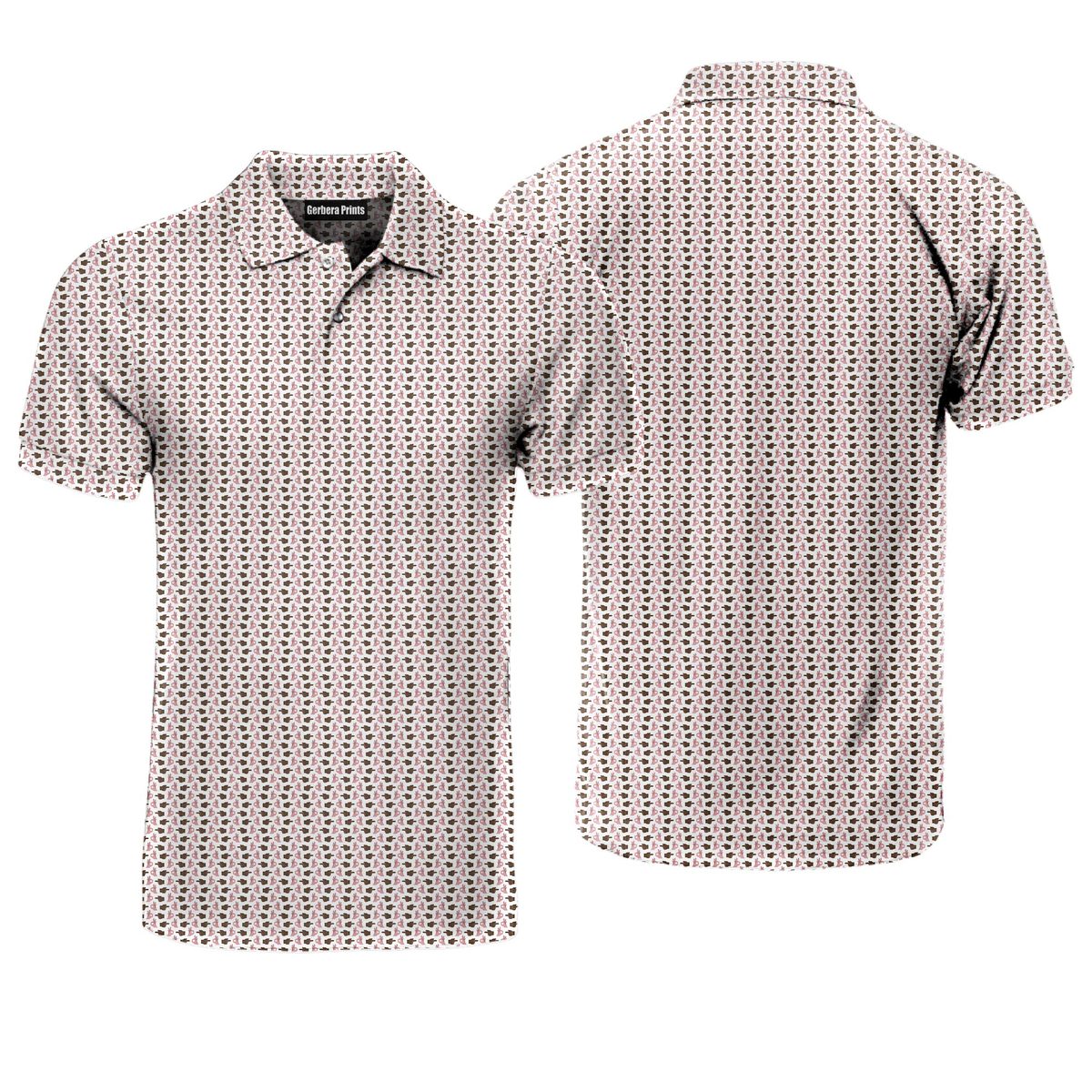 Hole In 1 - Funny Golf Polo Shirt-Polo Shirt For Men-Gerbera Prints