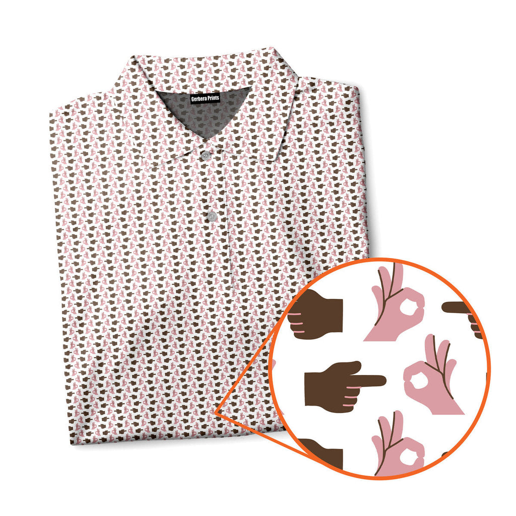 Hole In 1 - Funny Golf Polo Shirt-Polo Shirt For Men-Gerbera Prints