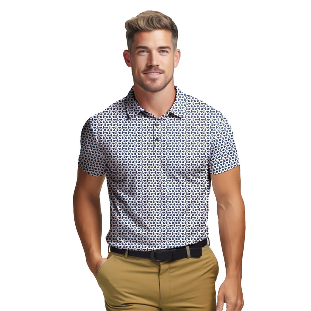 Hole In 1 - Funny Golf Polo Shirt-Polo Shirt For Men-Gerbera Prints