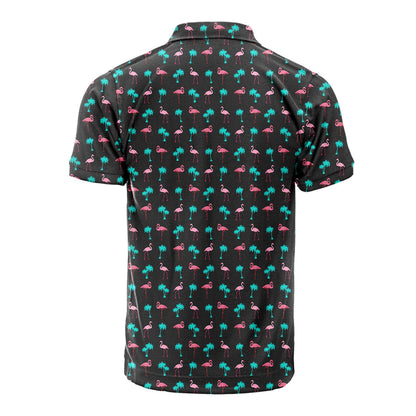 Flamingo - Golf Polo Shirt