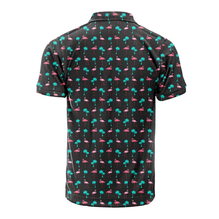 Flamingo - Golf Polo Shirt