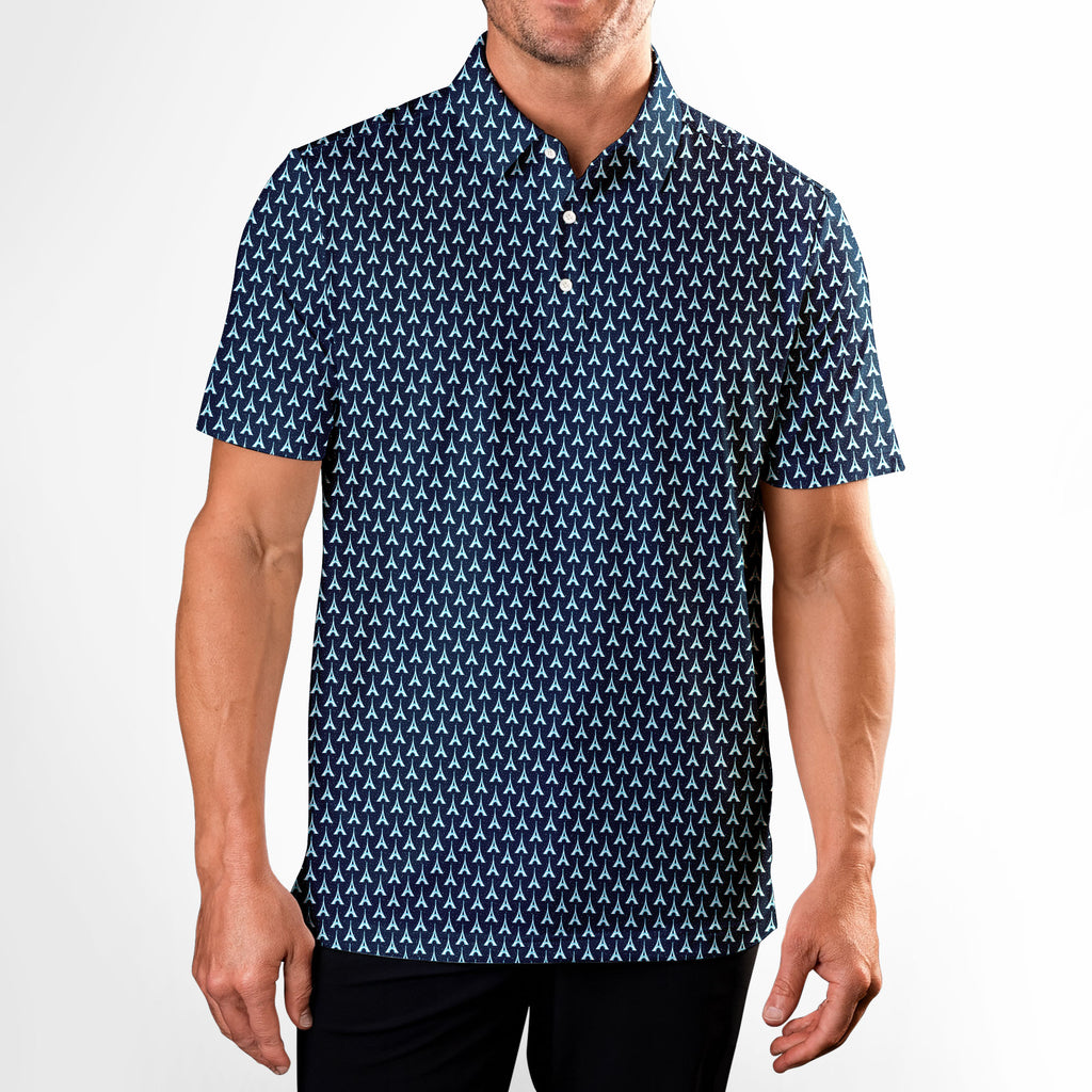 The City Of Lights - Golf Polo Shirt-Polo Shirt For Men-Gerbera Prints