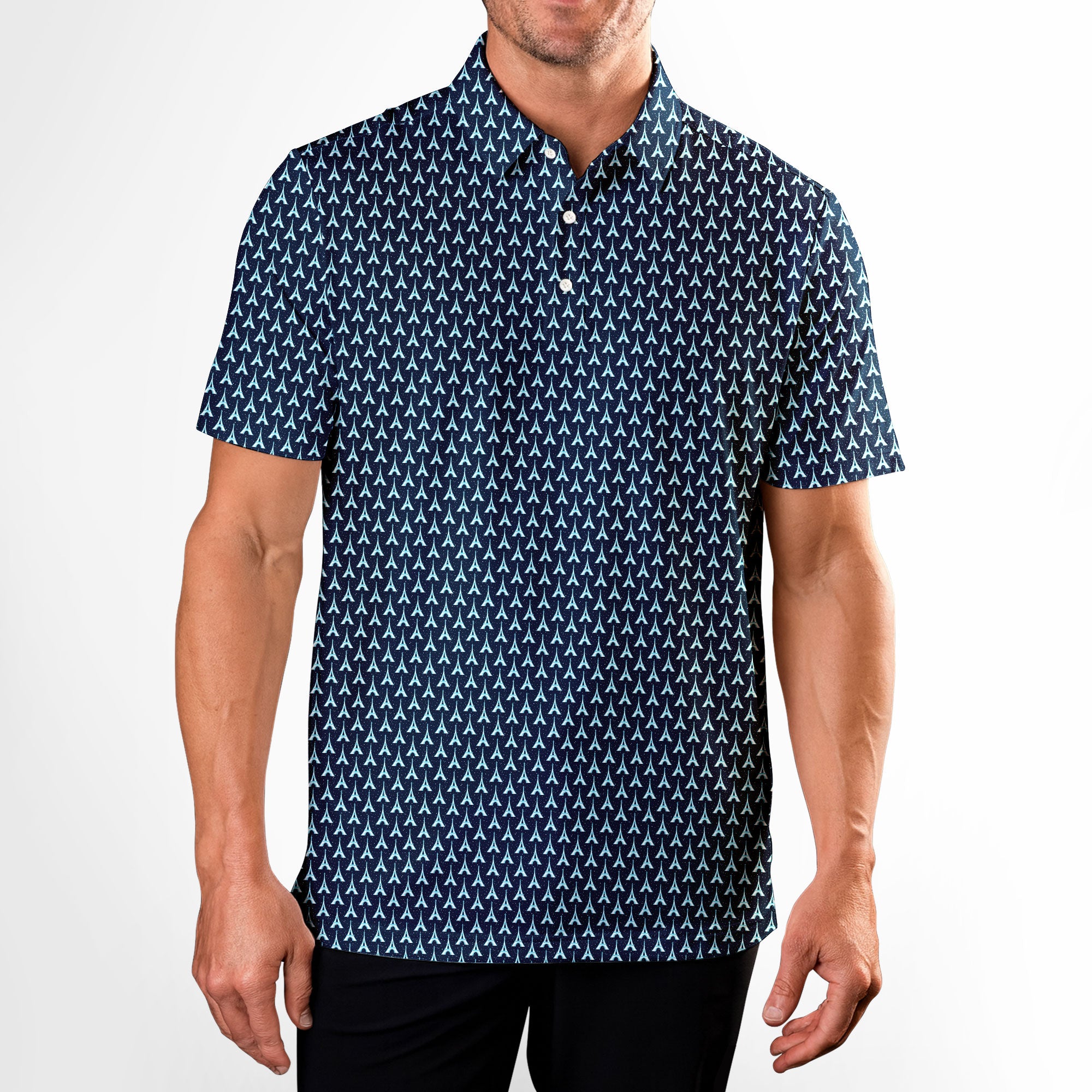 The City Of Lights - Golf Polo Shirt-Polo Shirt For Men-Gerbera Prints