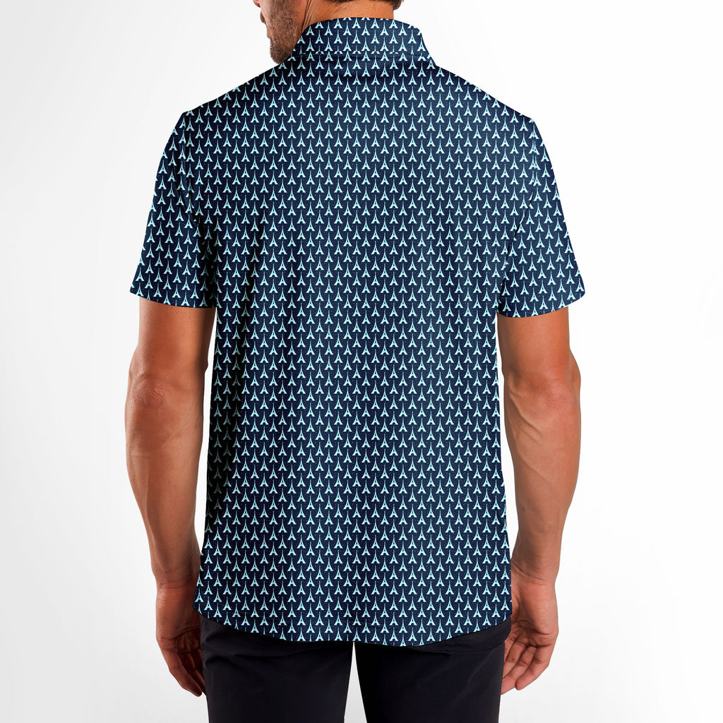 The City Of Lights - Golf Polo Shirt-Polo Shirt For Men-Gerbera Prints