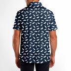 White Feather - Golf Polo Shirt-Polo Shirt For Men-Gerbera Prints