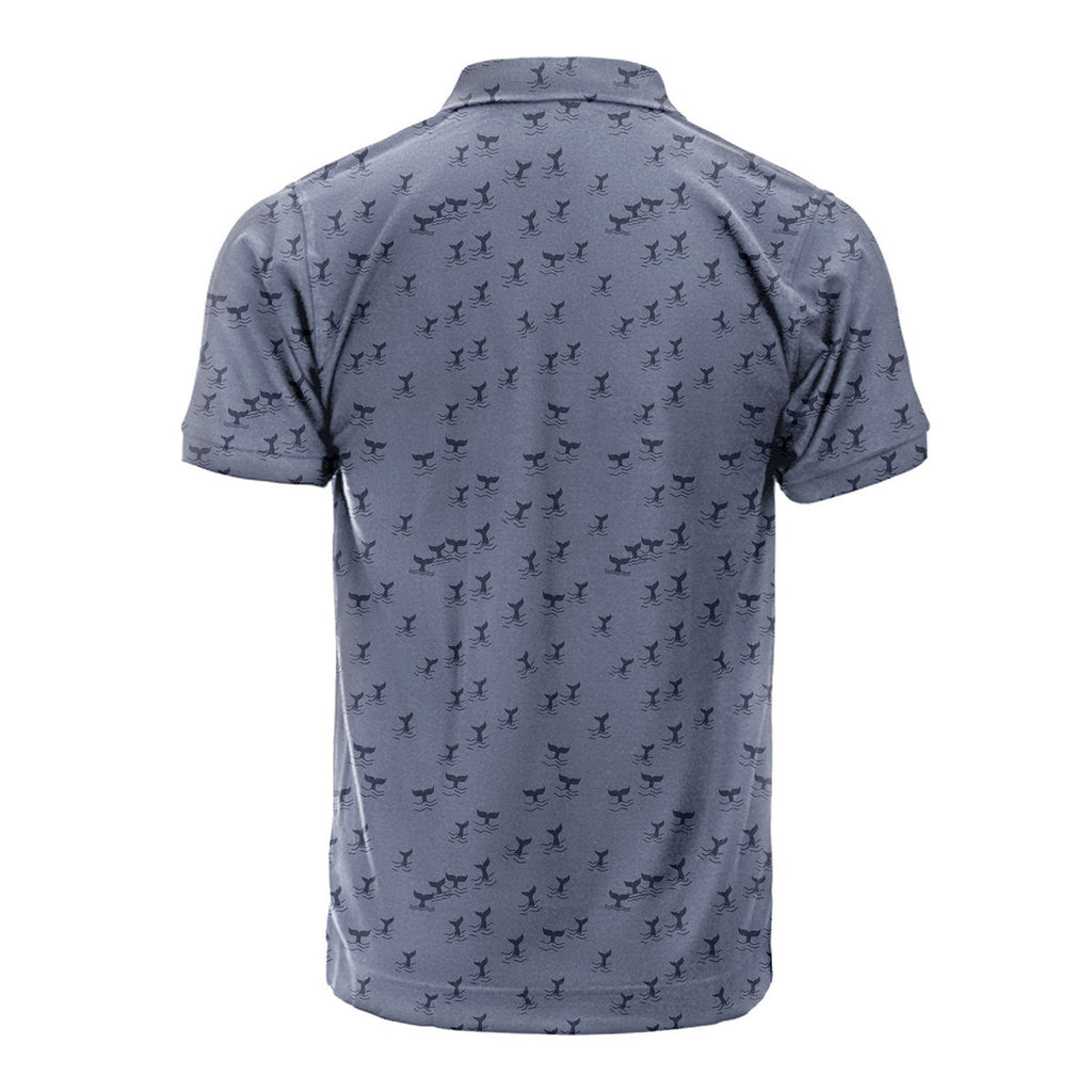 The Scattered Whales - Funny Golf Polo Shirt-Polo Shirt For Men-Gerbera Prints