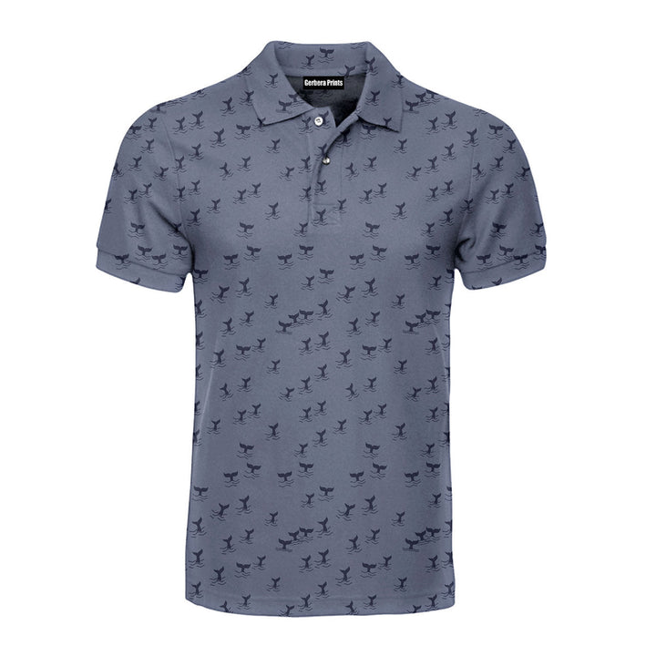 The Scattered Whales - Funny Golf Polo