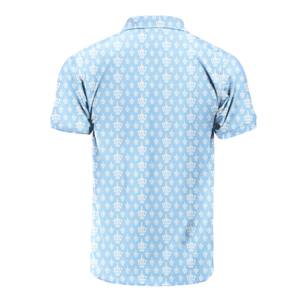 Funny Birdie Fingers Skeleton - Funny Golf Polo Shirt-Polo Shirt For Men-Gerbera Prints