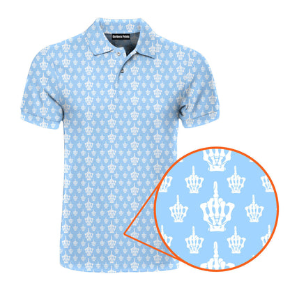 Funny Birdie Fingers Skeleton - Funny Golf Polo Shirt