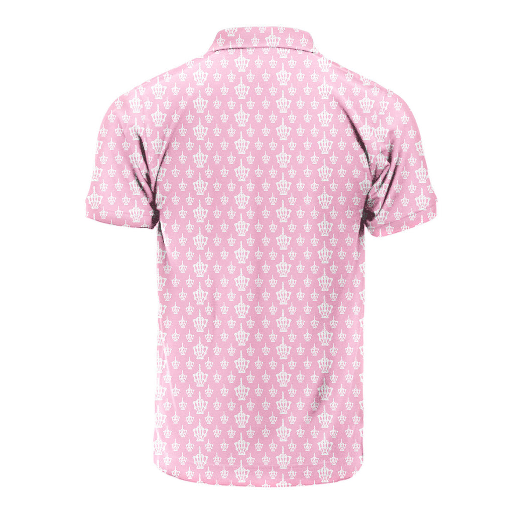 Funny Birdie Fingers Skeleton - Funny Golf Polo Shirt-Polo Shirt For Men-Gerbera Prints