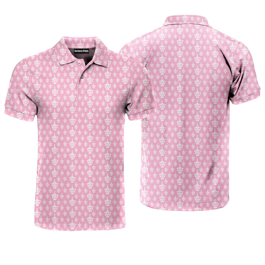 Funny Birdie Fingers Skeleton - Funny Golf Polo Shirt-Polo Shirt For Men-Gerbera Prints