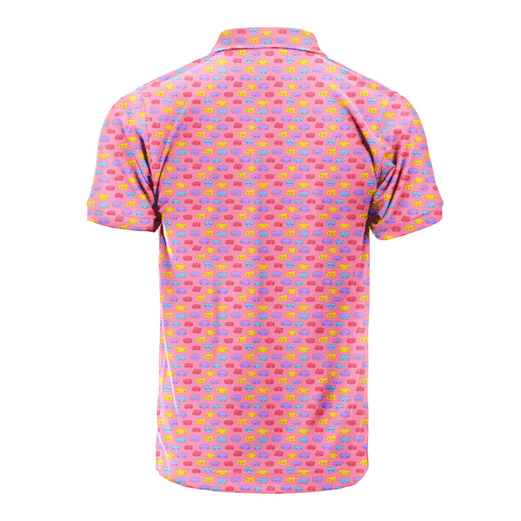 Snuggle Pups - Funny Golf Polo Shirt-Polo Shirt For Men-Gerbera Prints