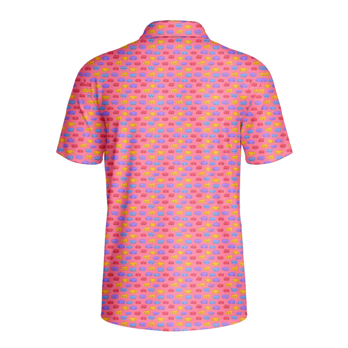 Snuggle Pups-Polo Shirt For Men-Gerbera Prints