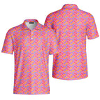 Snuggle Pups-Polo Shirt For Men-Gerbera Prints