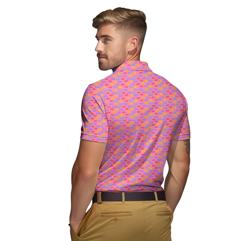 Snuggle Pups - Funny Golf Polo Shirt-Polo Shirt For Men-Gerbera Prints