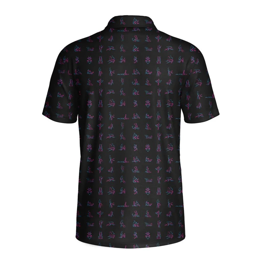 Teachings On Desire-Polo Shirt For Men-Gerbera Prints
