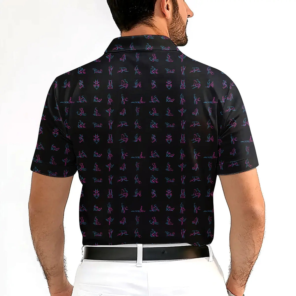 Teachings On Desire-Polo Shirt For Men-Gerbera Prints
