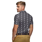 Funny Birdie Fingers Skeleton - Funny Golf Polo Shirt-Polo Shirt For Men-Gerbera Prints