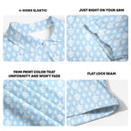 Funny Birdie Fingers Skeleton-Polo Shirt For Men-Gerbera Prints