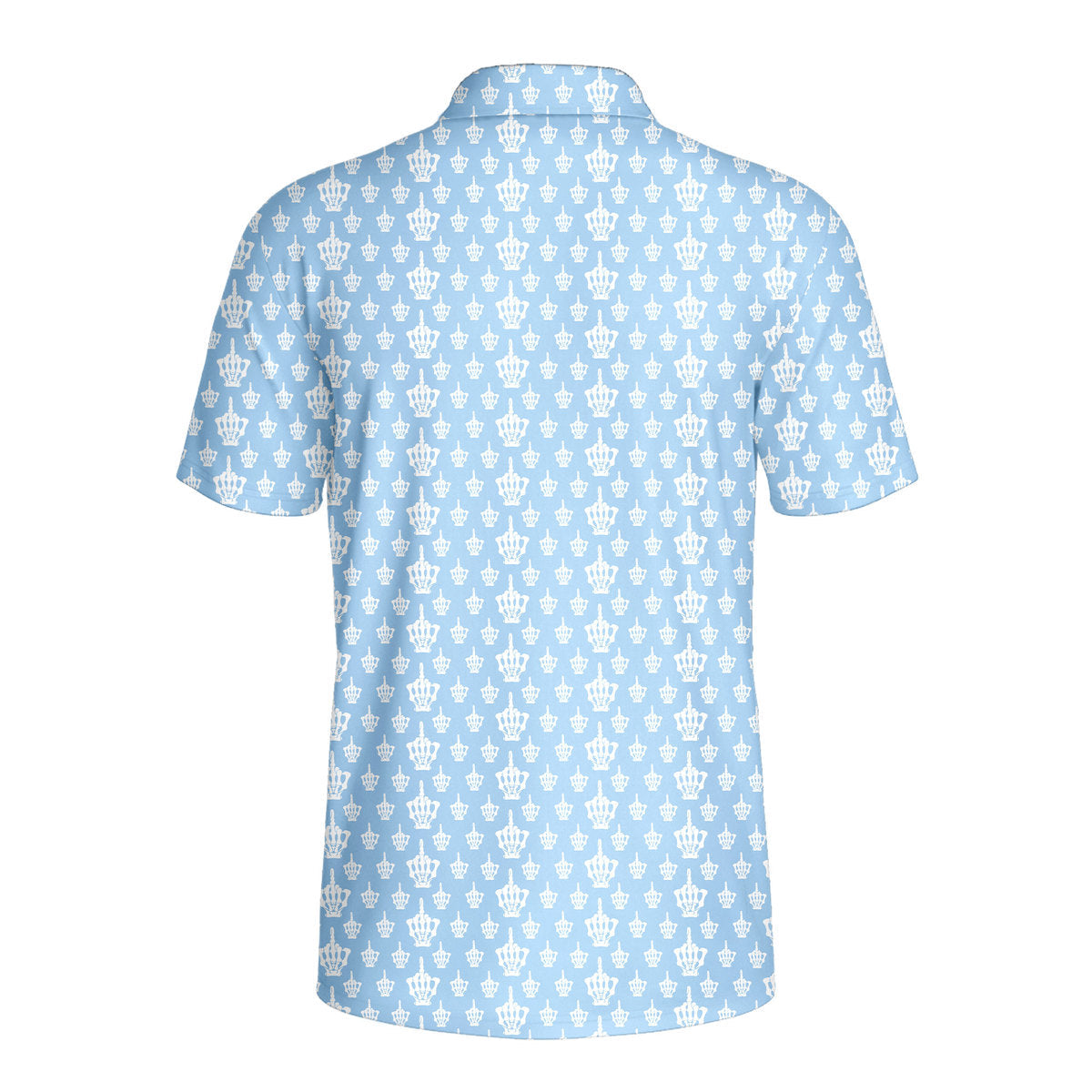 Funny Birdie Fingers Skeleton-Polo Shirt For Men-Gerbera Prints