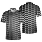 Funny Birdie Fingers Skeleton-Polo Shirt For Men-Gerbera Prints