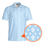 Funny Birdie Fingers Skeleton-Polo Shirt For Men-Gerbera Prints