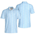 Funny Birdie Fingers Skeleton-Polo Shirt For Men-Gerbera Prints