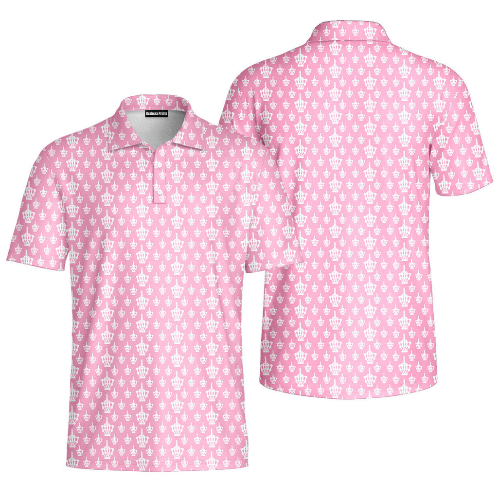 Funny Birdie Fingers Skeleton-Polo Shirt For Men-Gerbera Prints