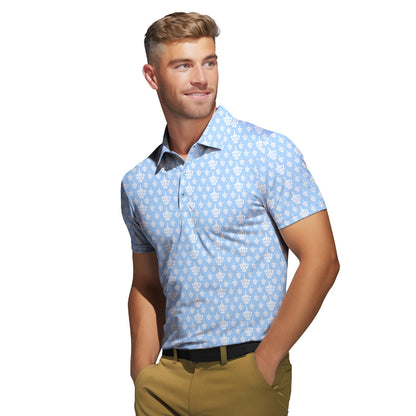 Funny Birdie Fingers Skeleton - Funny Golf Polo Shirt