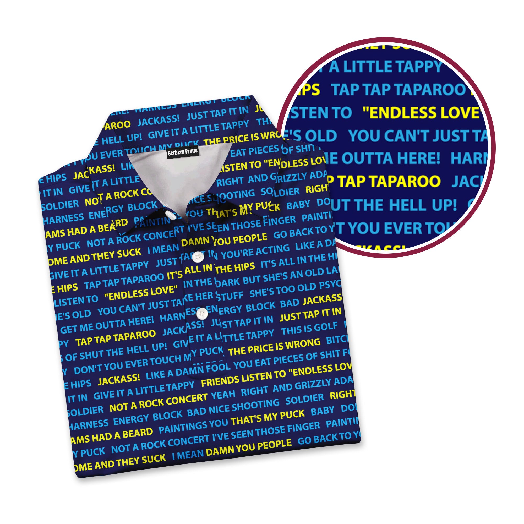 Happy Gilmore Just Tap It In - Golf Polo Shirt