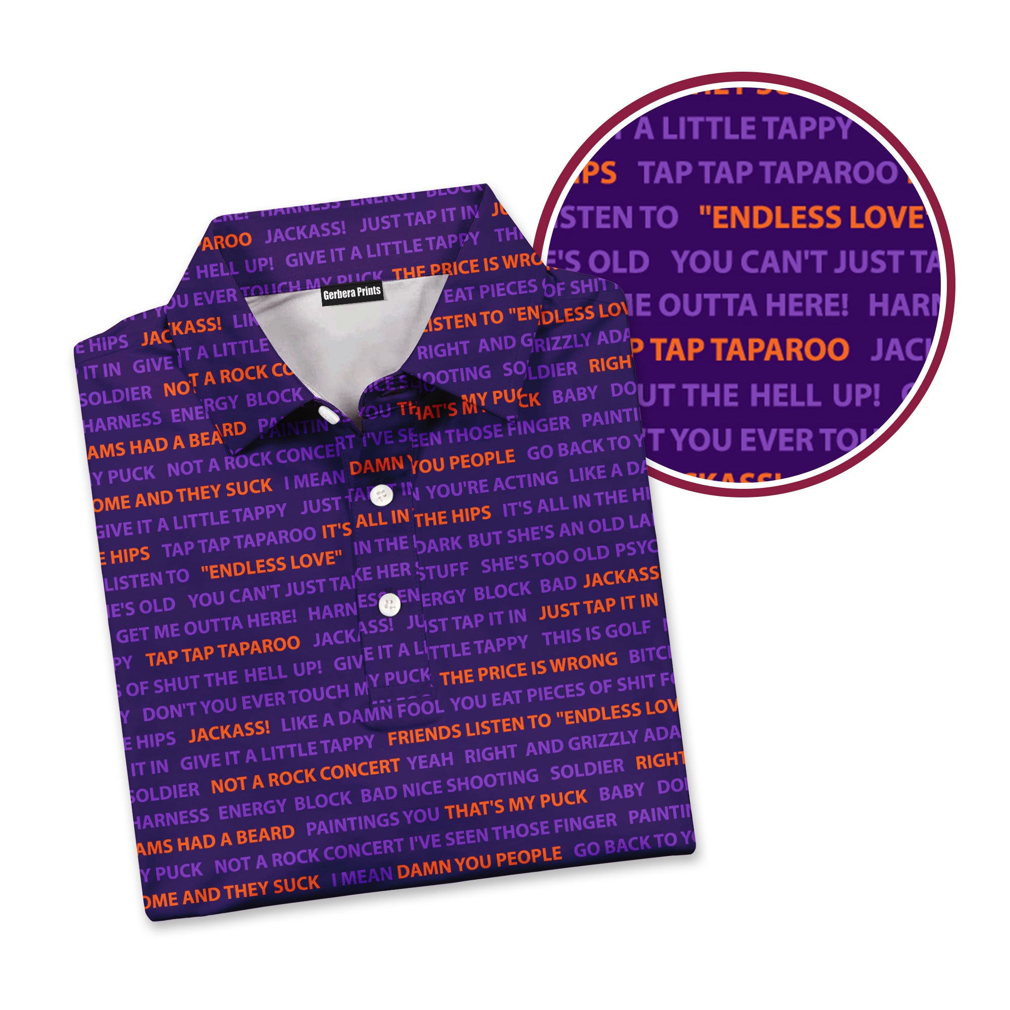 Happy Gilmore Just Tap It In - Golf Polo Shirt