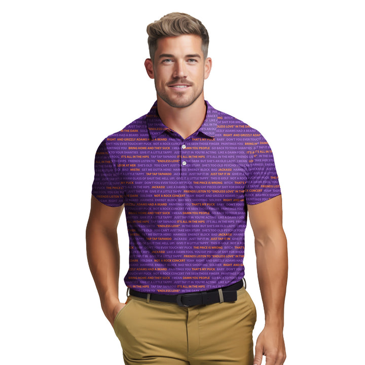 Happy Gilmore Just Tap It In - Golf Polo Shirt 