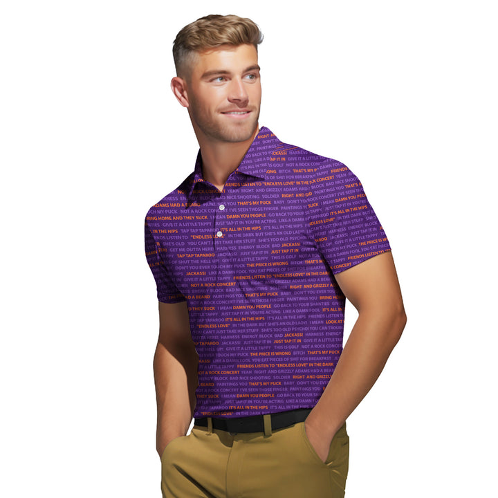 Happy Gilmore Just Tap It In - Golf Polo Shirt 