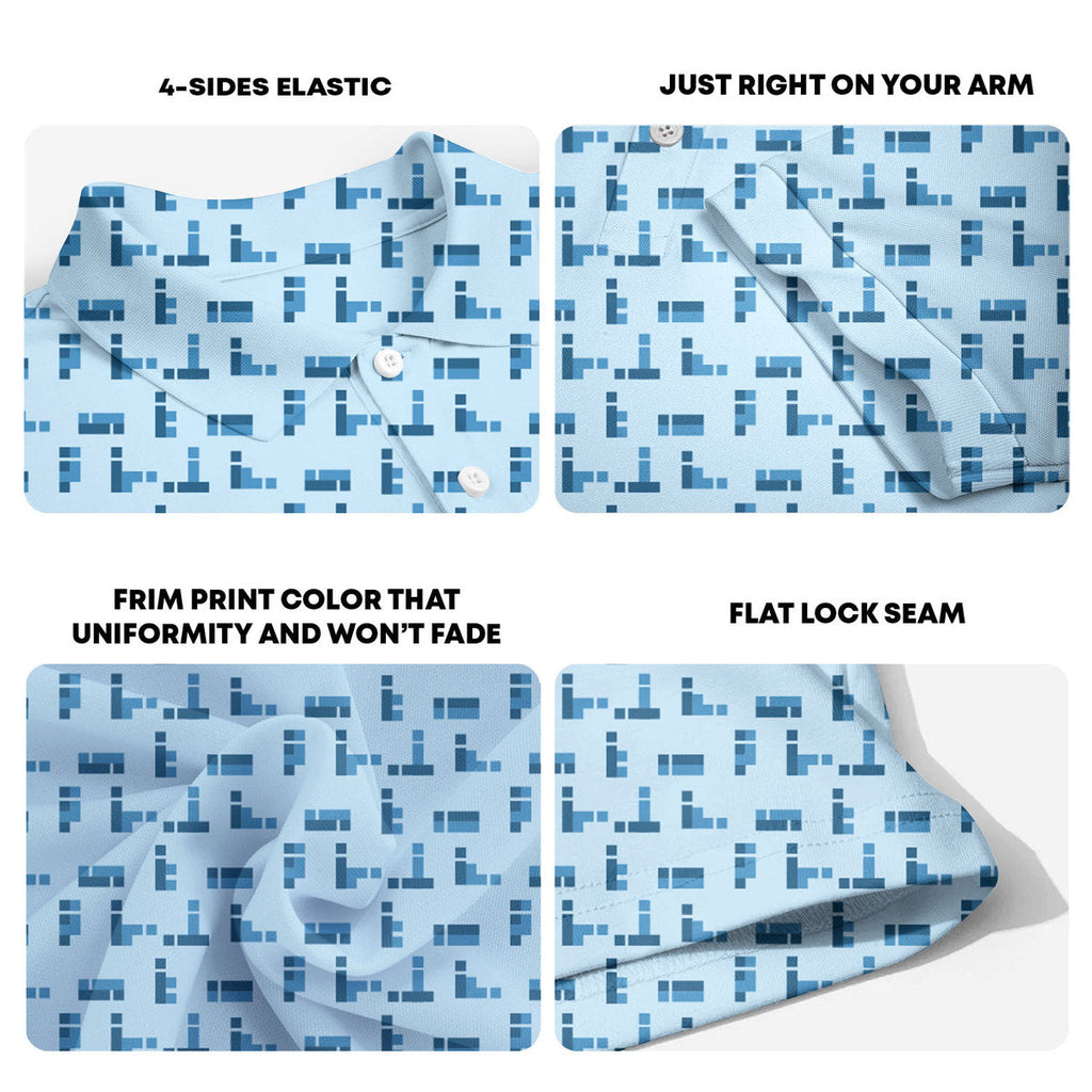 Puzzle S-e-x Ed. Lovers - Funny Golf Polo Shirt-Polo Shirt For Men-Gerbera Prints