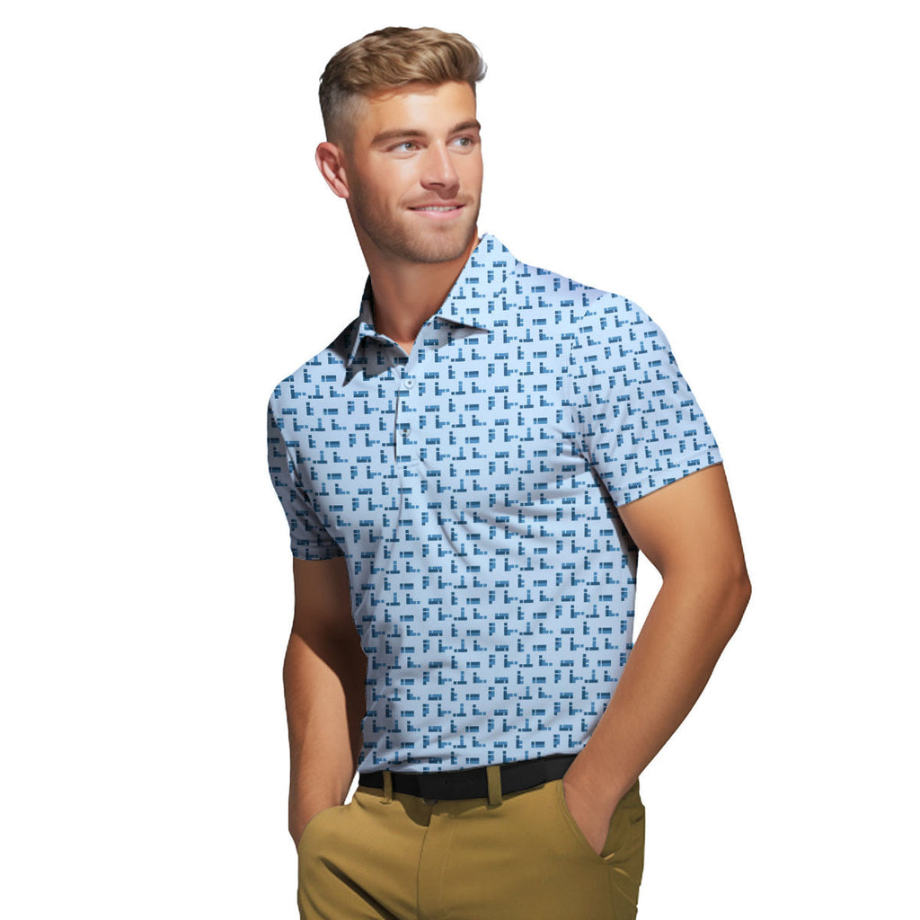Puzzle S-e-x Ed. Lovers - Funny Golf Polo Shirt-Polo Shirt For Men-Gerbera Prints