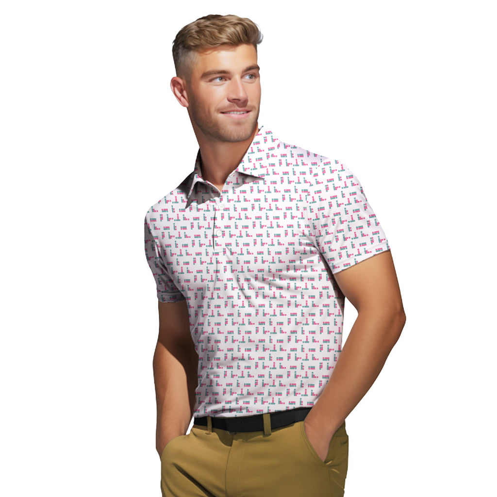Puzzle S-e-x Ed. Lovers - Funny Golf Polo Shirt-Polo Shirt For Men-Gerbera Prints