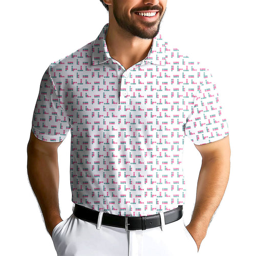Puzzle Lovers-Polo Shirt For Men-Gerbera Prints