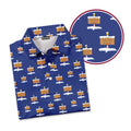 Blue North Pole Christmas - Golf Polo Shirt-Polo Shirt For Men-Gerbera Prints