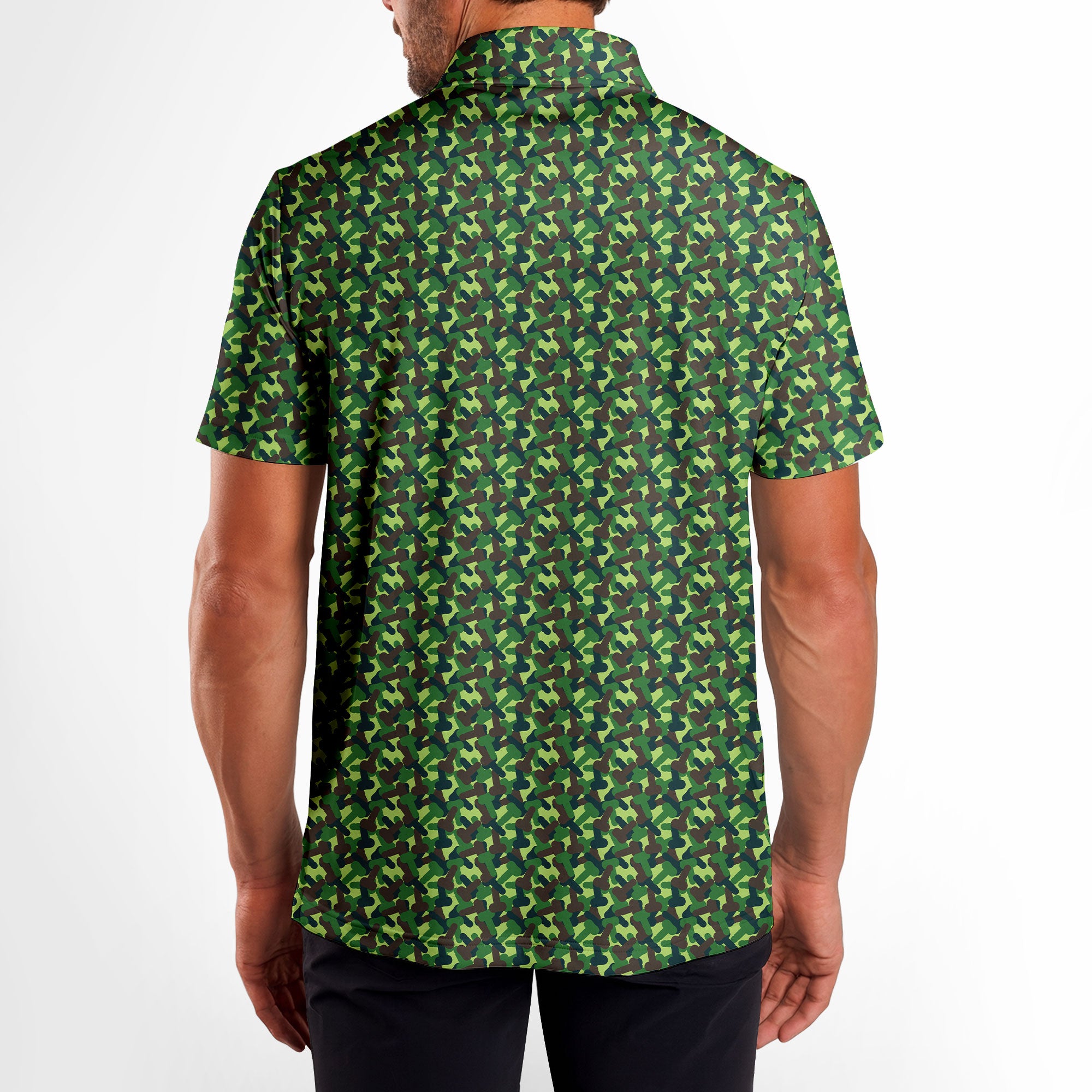 Camouflage-Polo Shirt For Men-Gerbera Prints