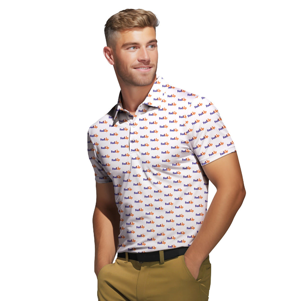 FedUp - Funny Golf Polo Shirt-Polo Shirt For Men-Gerbera Prints
