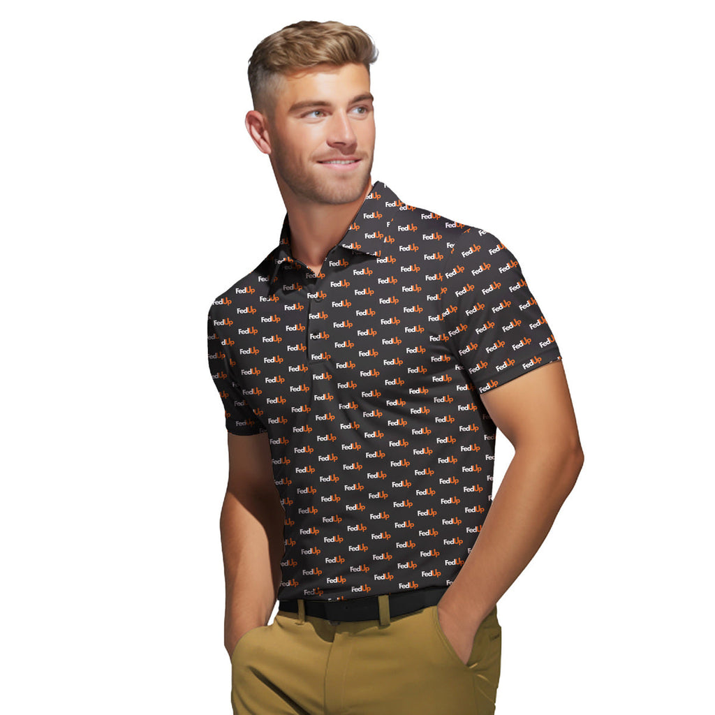 FedUp - Funny Golf Polo Shirt-Polo Shirt For Men-Gerbera Prints