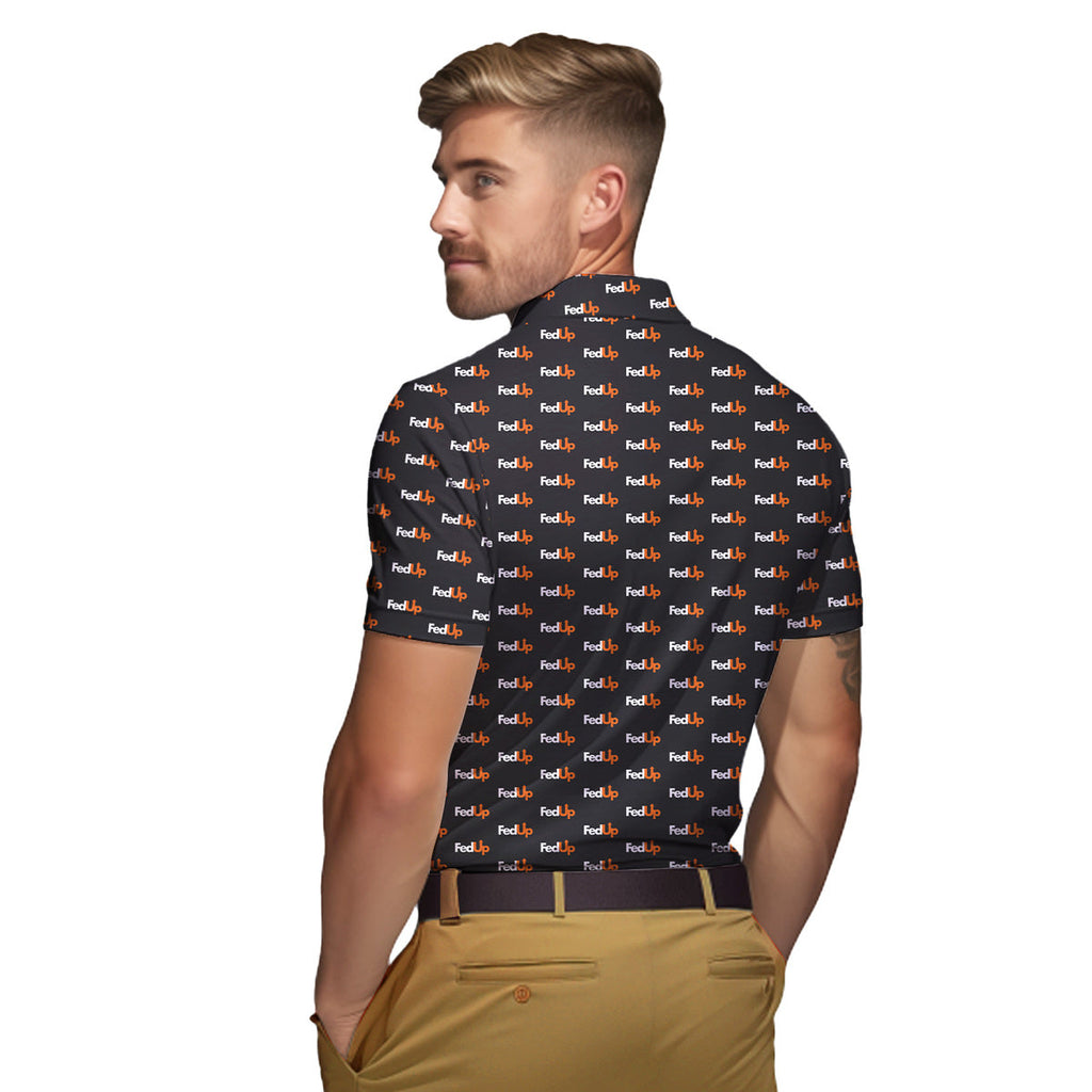 FedUp - Funny Golf Polo Shirt-Polo Shirt For Men-Gerbera Prints