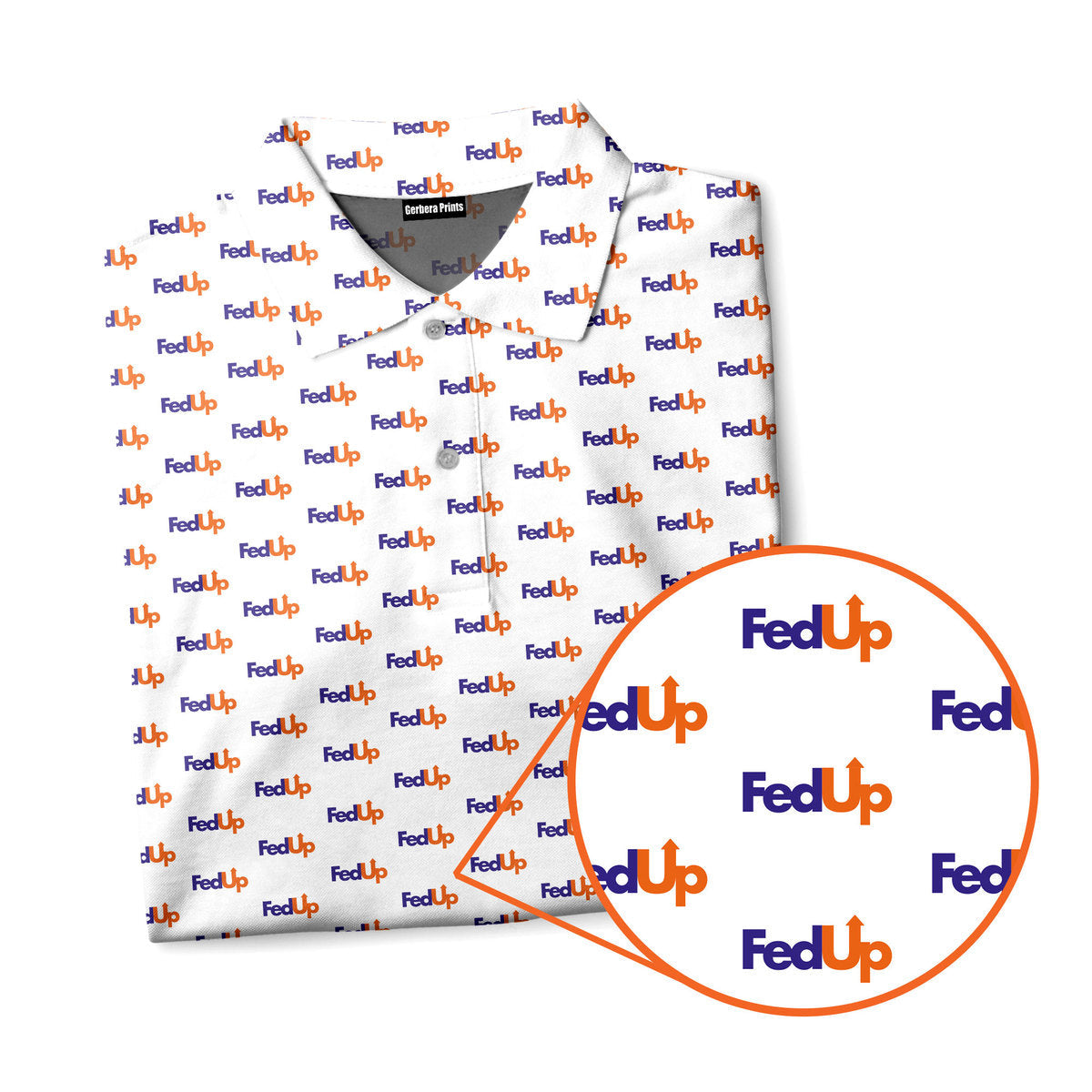 FedUp - Funny Golf Polo Shirt-Polo Shirt For Men-Gerbera Prints