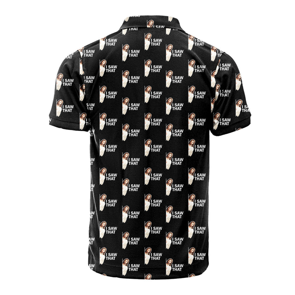 Jesus Christ I Saw That - Golf Polo Shirt-Polo Shirt For Men-Gerbera Prints