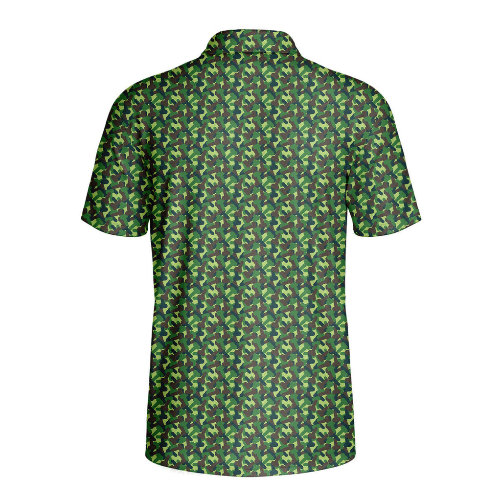 Camouflage-Polo Shirt For Men-Gerbera Prints