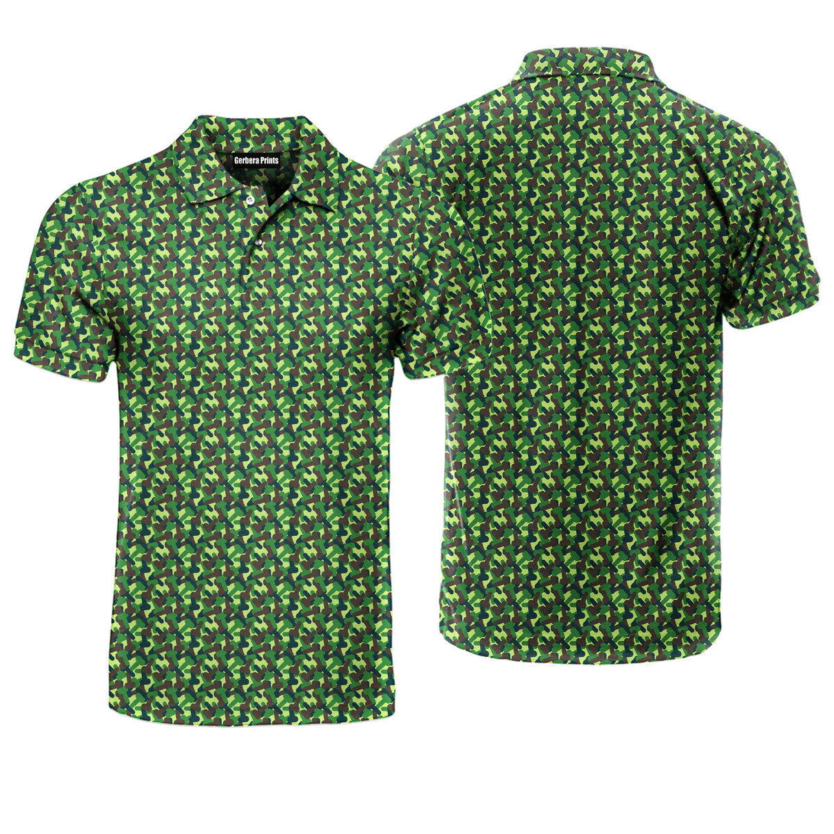 Camouflage Mode - Funny Golf Polo Shirt-Polo Shirt For Men-Gerbera Prints
